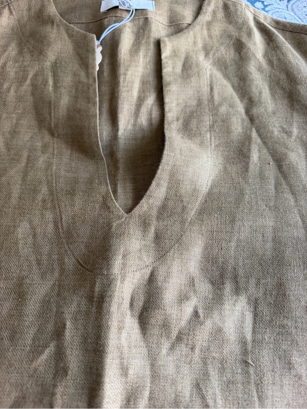 Banana Republic Women’s Linen Tunic NWOT Size L Olive - Picture 6 of 10